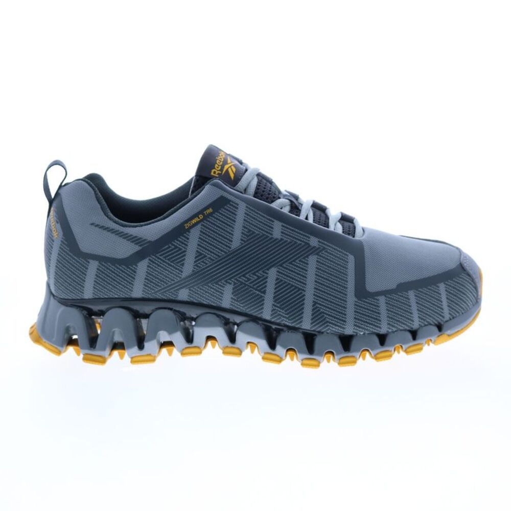 Reebok Mens Zigwild Trail 6 Gray Shoes (NWT)